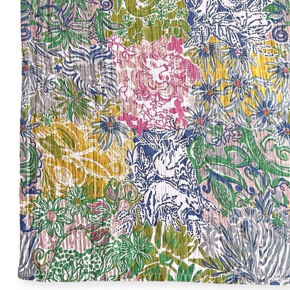 Lilly Pulitzer Pottery Barn Kids 47” Swaddle Baby Blanket Organic Cotton - Picture 6 of 7